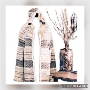 NWT FYLO  Hooded Fringe Cardigan L